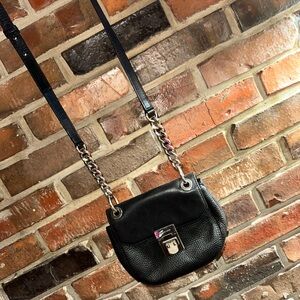 MICHAEL Michael Kors Black Leather Crossbody Bag